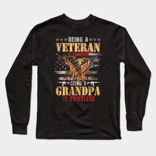 Being A Veteran is an Honor T-shirt Grandpa Is Priceless Long Sleeve T-Shirt